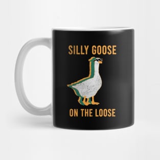 Silly Goose on the loose Retro Mug